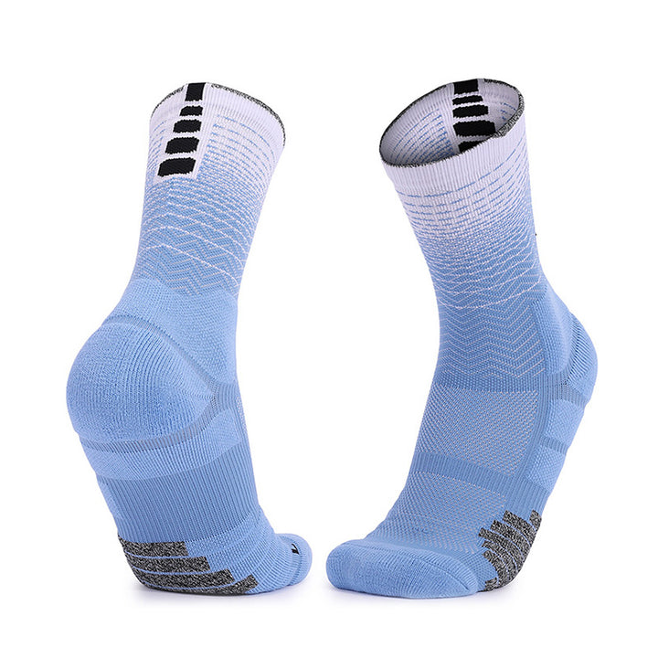 Advanced Cushioning Basketball Crew Socks Blue