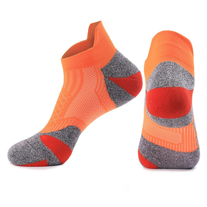 Coolmax® Cushioned Running Ankle Socks Orange