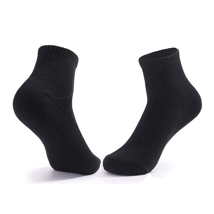 Coolmax® Cushioned Running Quarter Socks Black