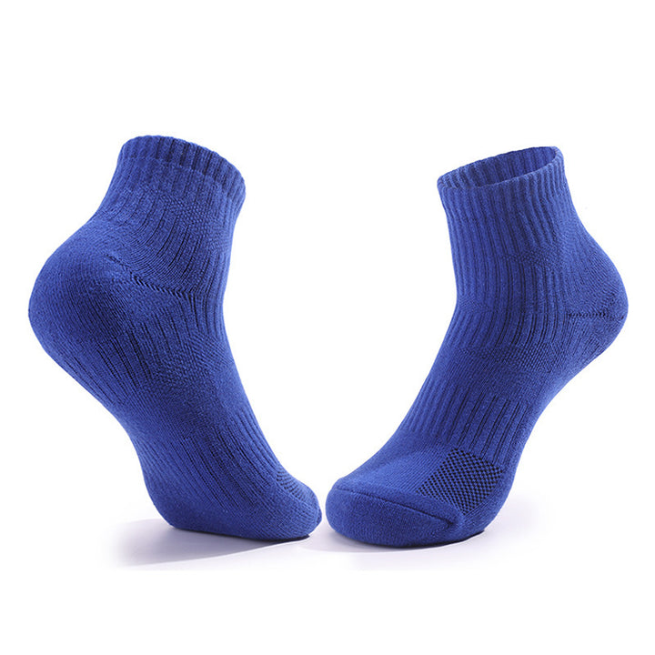 Coolmax® Cushioned Running Quarter Socks Blue