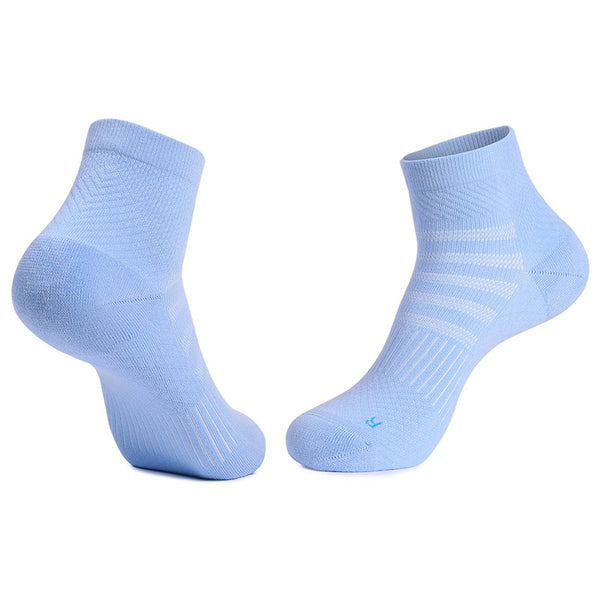 Coolmax® Elastic Breathable Running Ankle Socks Blue