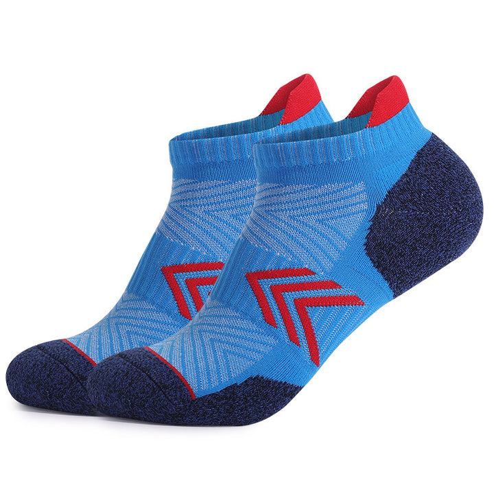 Coolmax® Elite Cushioned Running Ankle Socks Blue