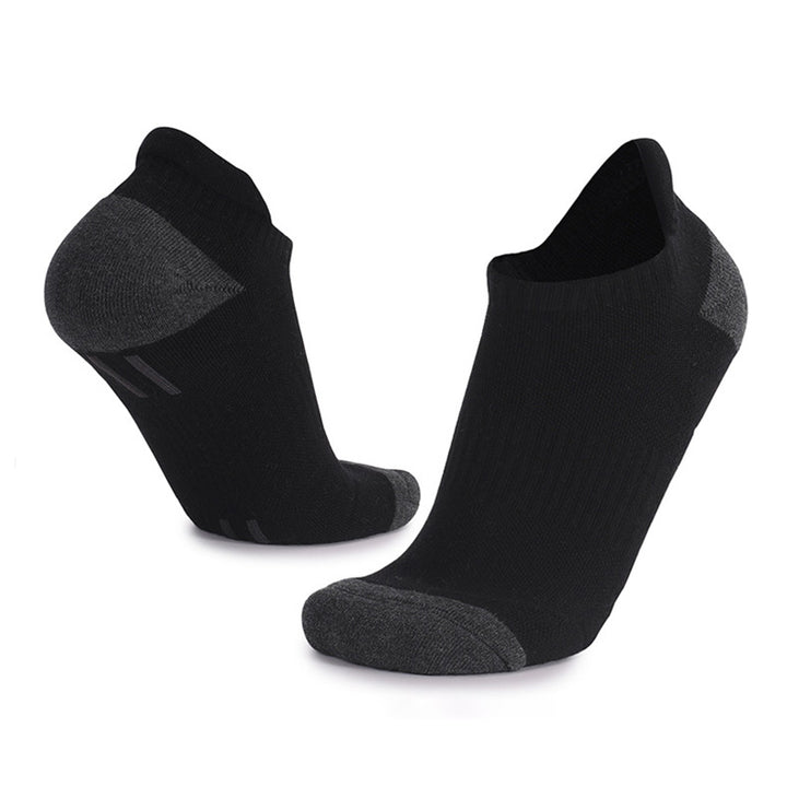 Coolmax® Thick Padded Fitness Ankle Socks  Black