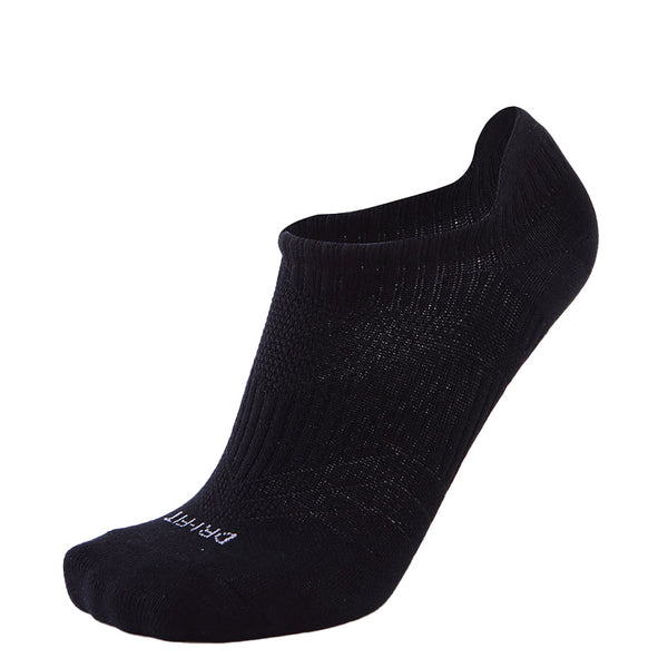 Coolmax® Ultra Thin Running No-Show Socks Black