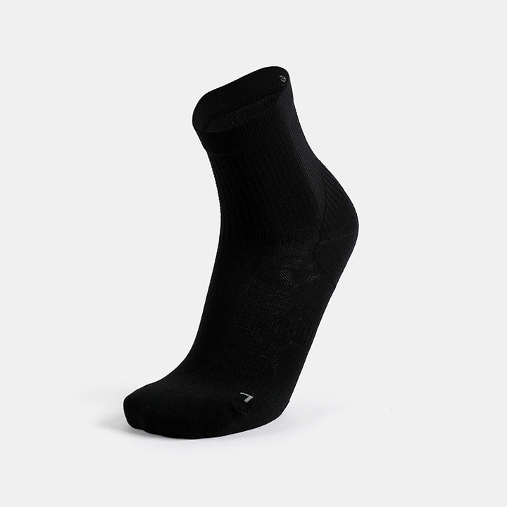 Coolmax® Ultra Thin Running Quarter Socks Black