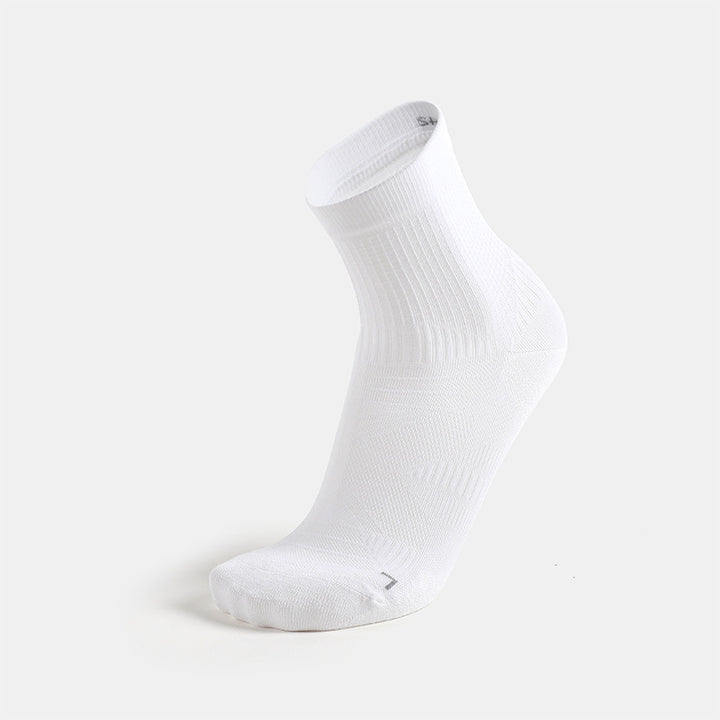 Coolmax® Ultra Thin Running Quarter Socks White