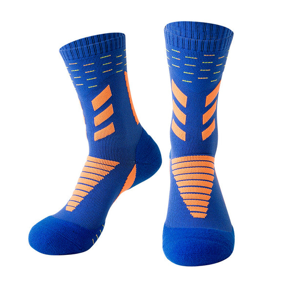 Men's Thick Padded Basketball Crew Socks-2