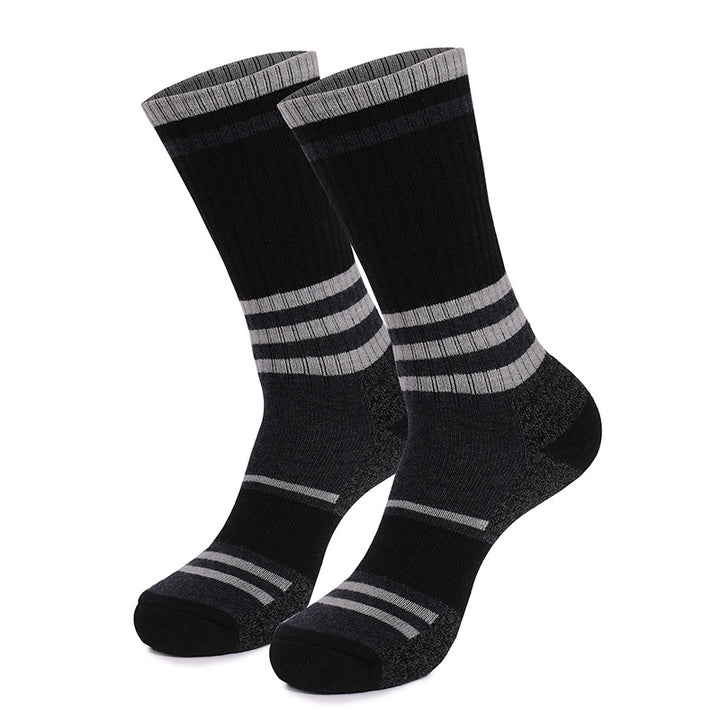 Merino Wool Midweight Hunting Crew Socks Black