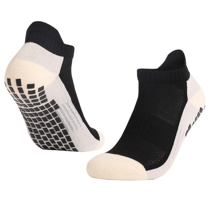 Non-slip soccer socks black