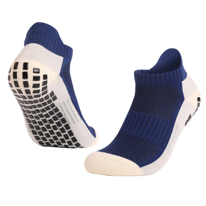 Non-slip soccer socks navy blue