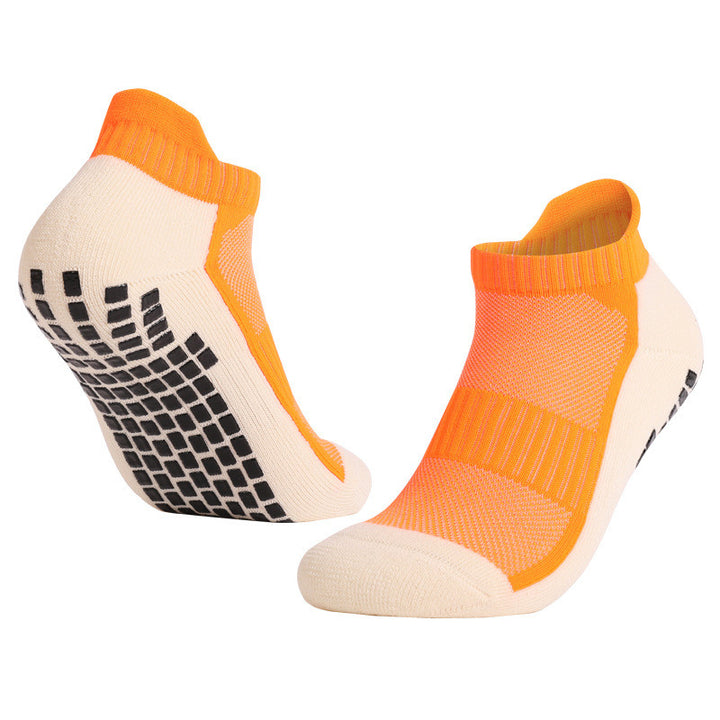 Non-slip soccer socks orange