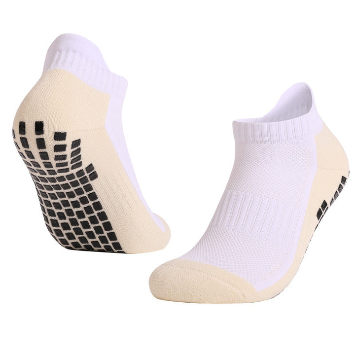 Non-slip soccer socks white