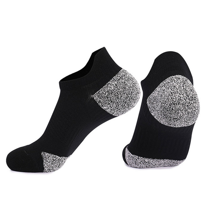 Performance Cushioned Running Ankle Socks Black