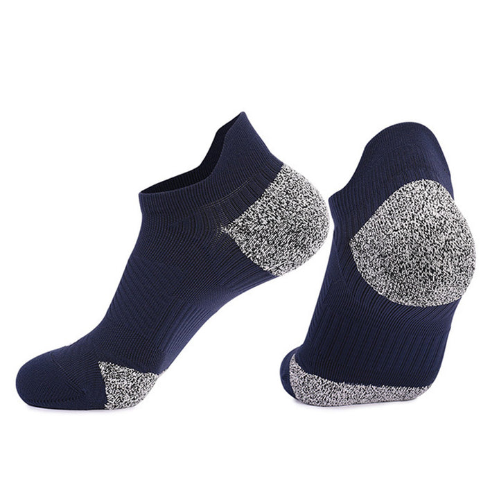 Performance Cushioned Running Ankle Socks Navy