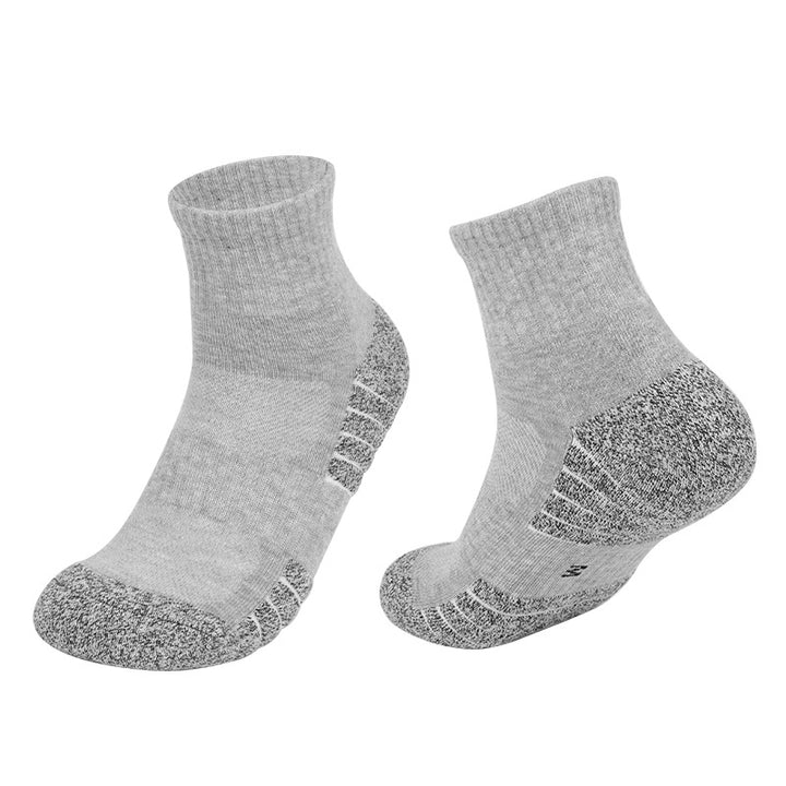 Thick Padded Tennis Quarter Socks Light Gray