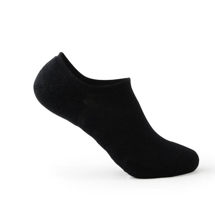 Density Knit Heel Non-Slip Socks Black